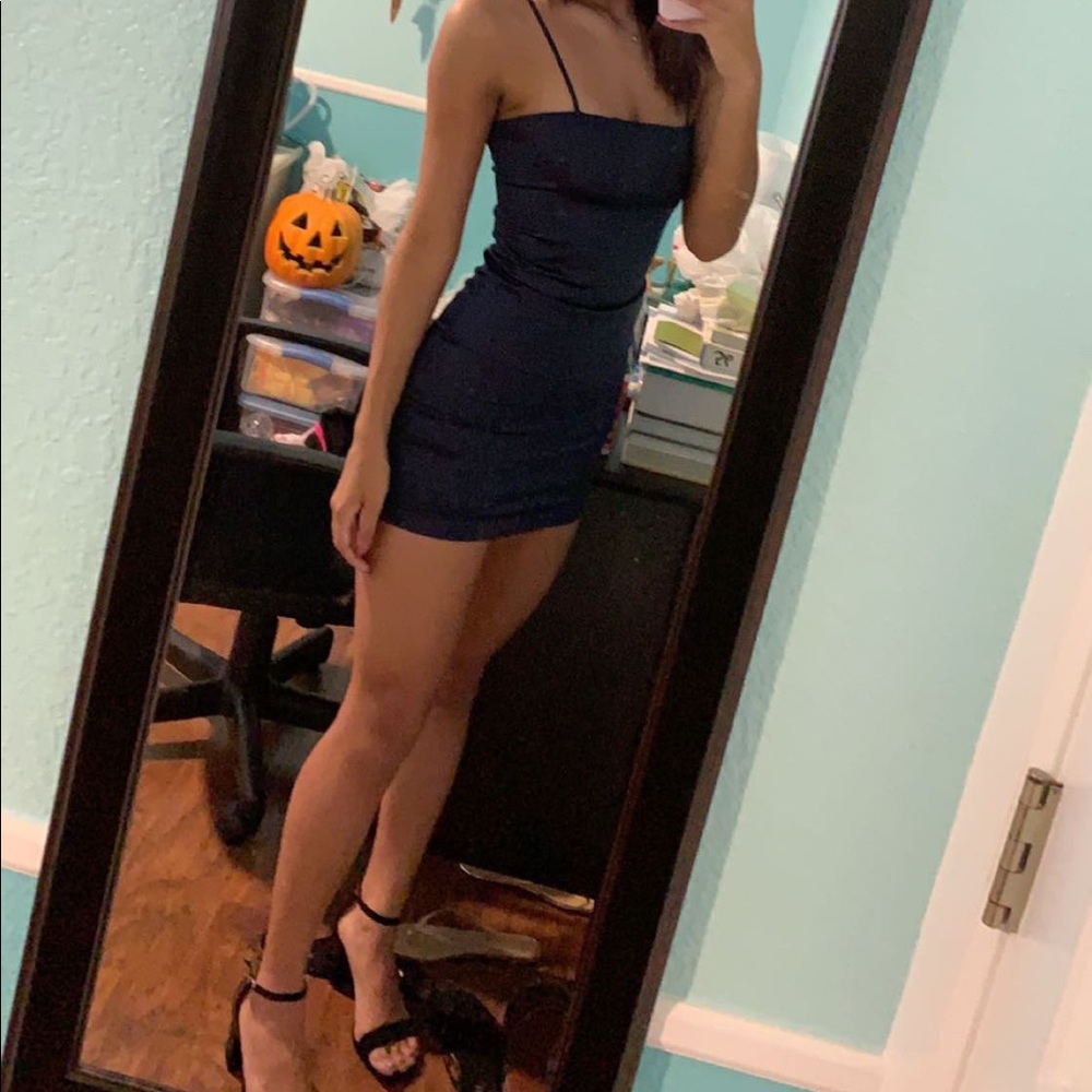 Satin mini dress